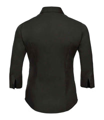 Russell Collection Ladies 34 Sleeve Easy Care Fitted Shirt