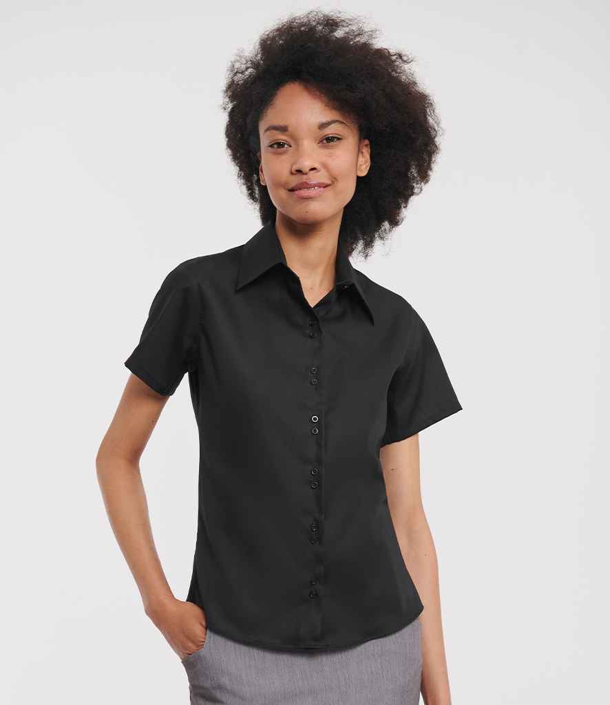 Russell Collection Ladies Short Sleeve Ultimate NonIron Shirt