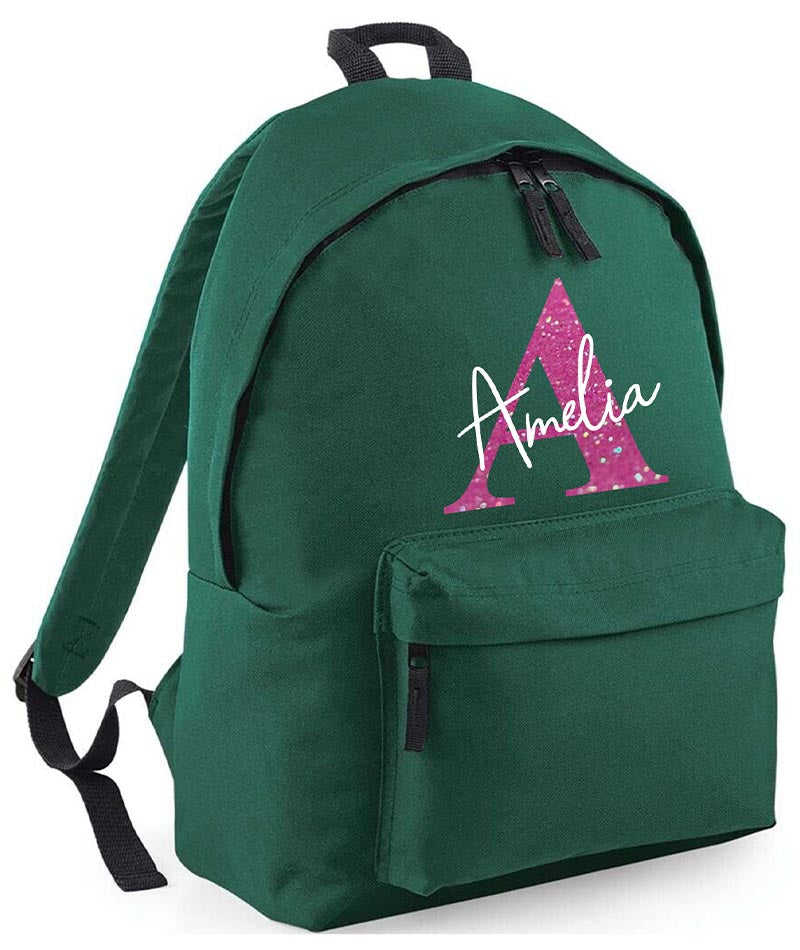 Personalised School Backpack Bag Any Name Text Kids PE Kit Girls Boys Gift
