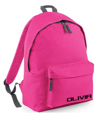 Personalised School Backpack Bag Any Name Text Kids PE Kit Girls Boys Gift