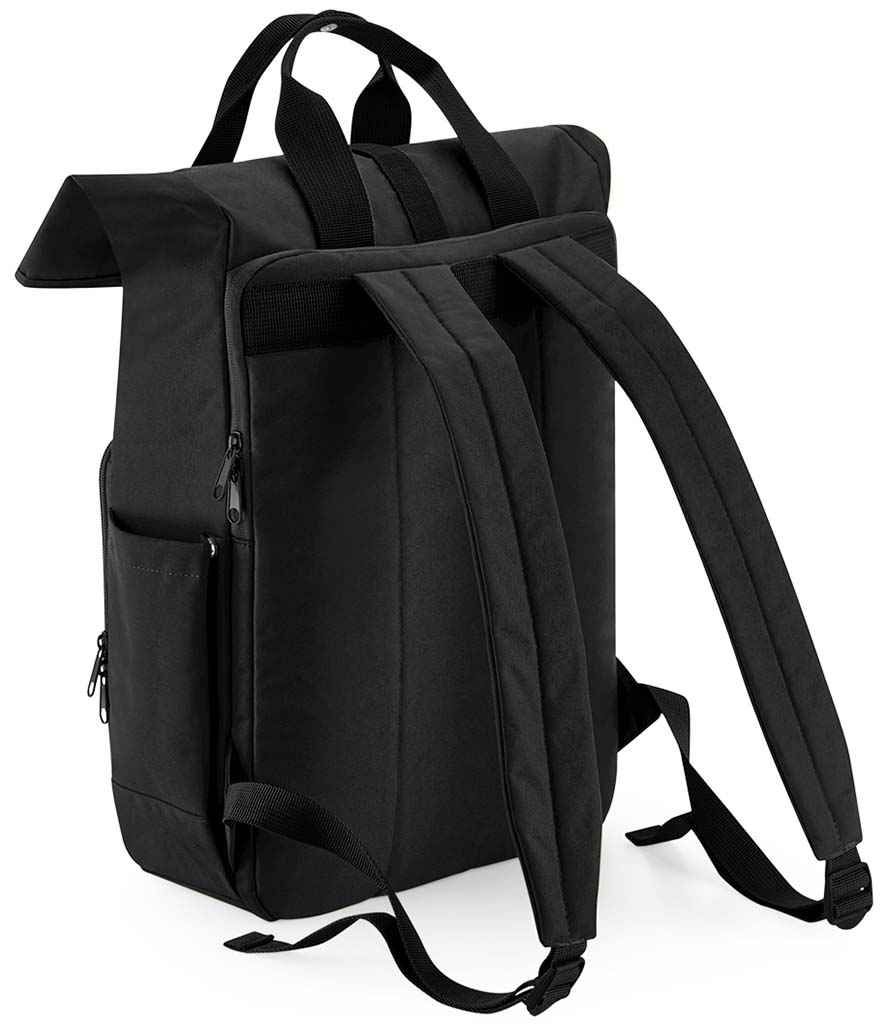 BagBase Recycled Twin Handle RollTop Laptop Backpack