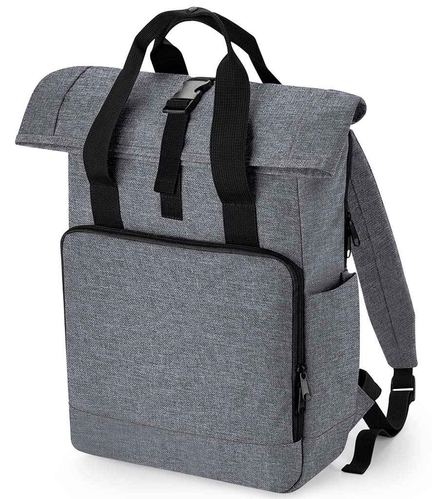 BagBase Recycled Twin Handle RollTop Laptop Backpack