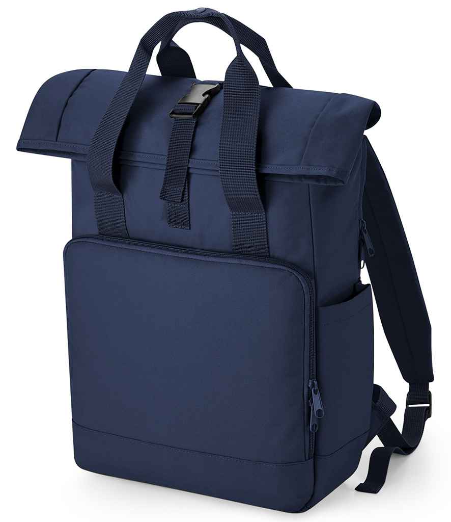 BagBase Recycled Twin Handle RollTop Laptop Backpack
