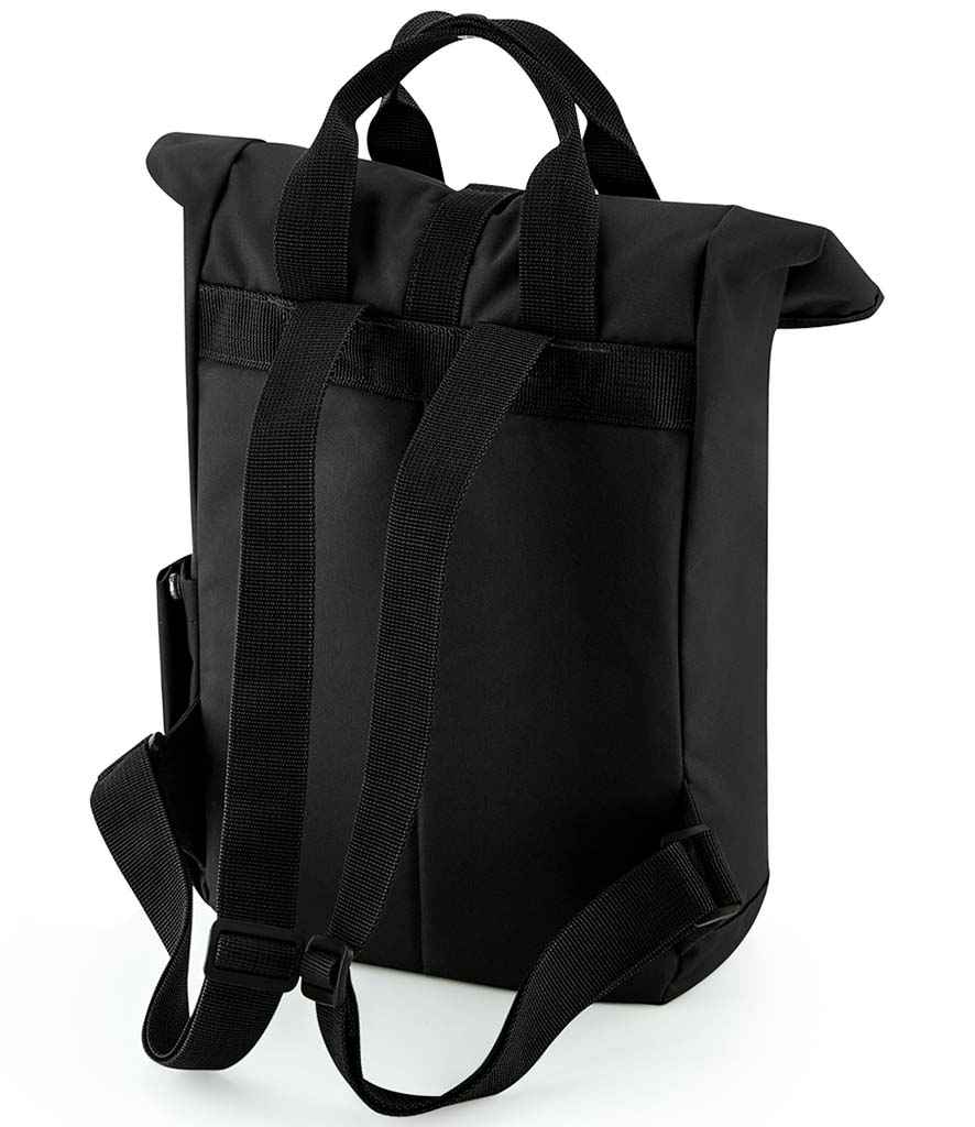 BagBase Recycled Mini Twin Handle RollTop Backpack
