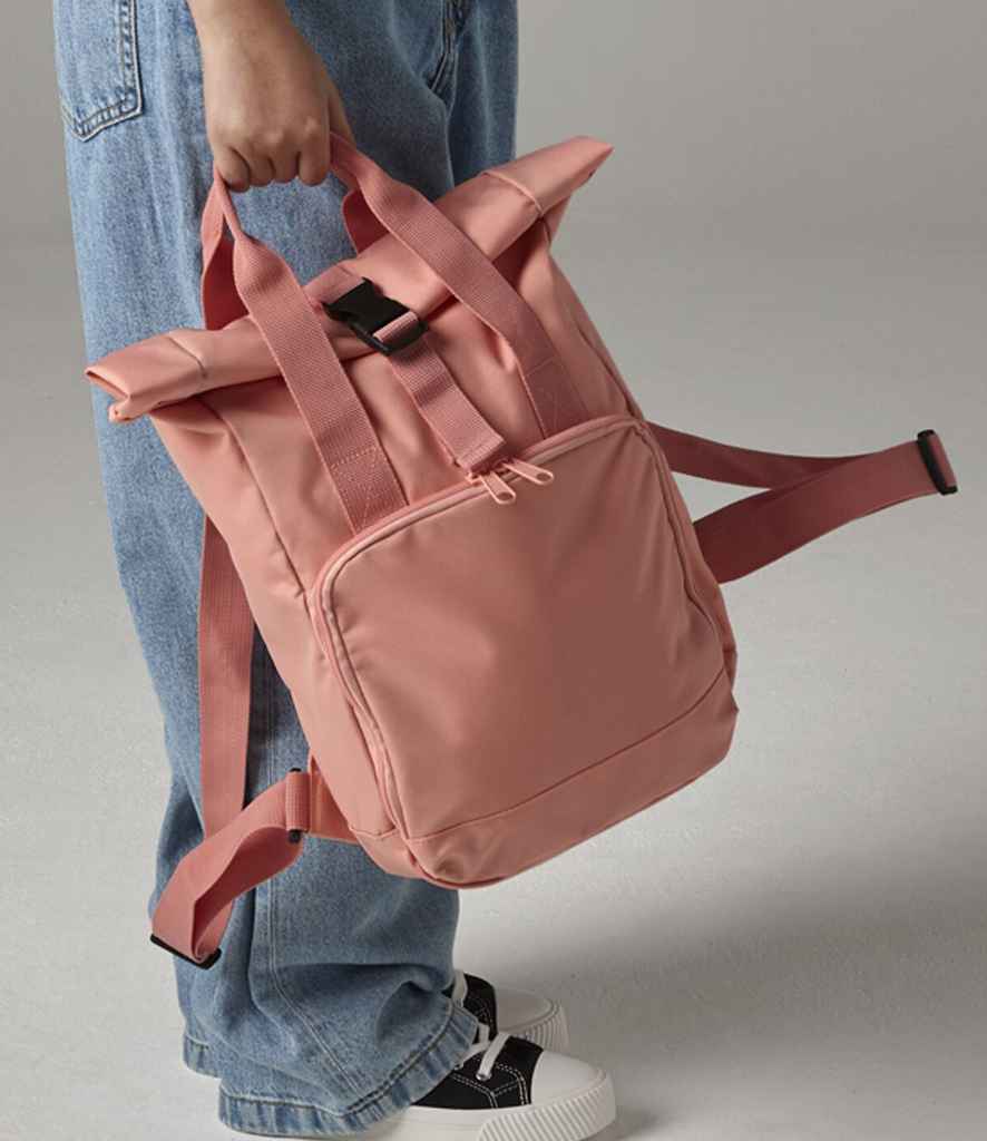 BagBase Recycled Mini Twin Handle RollTop Backpack
