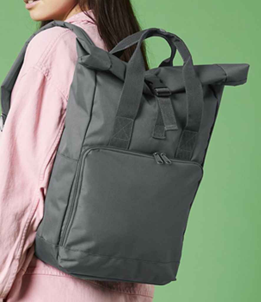 BagBase Recycled Twin Handle RollTop Backpack