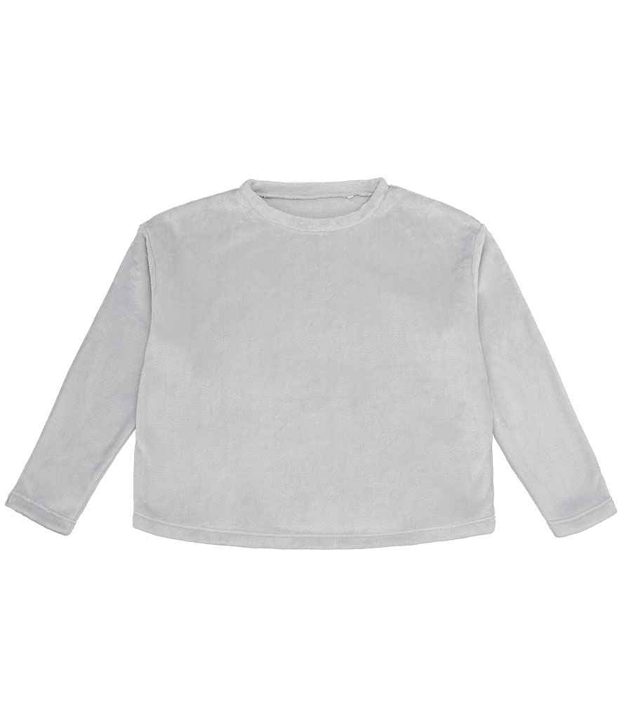 Brand Lab Ladies Plush Fleece Crew Neck Sweatshirt