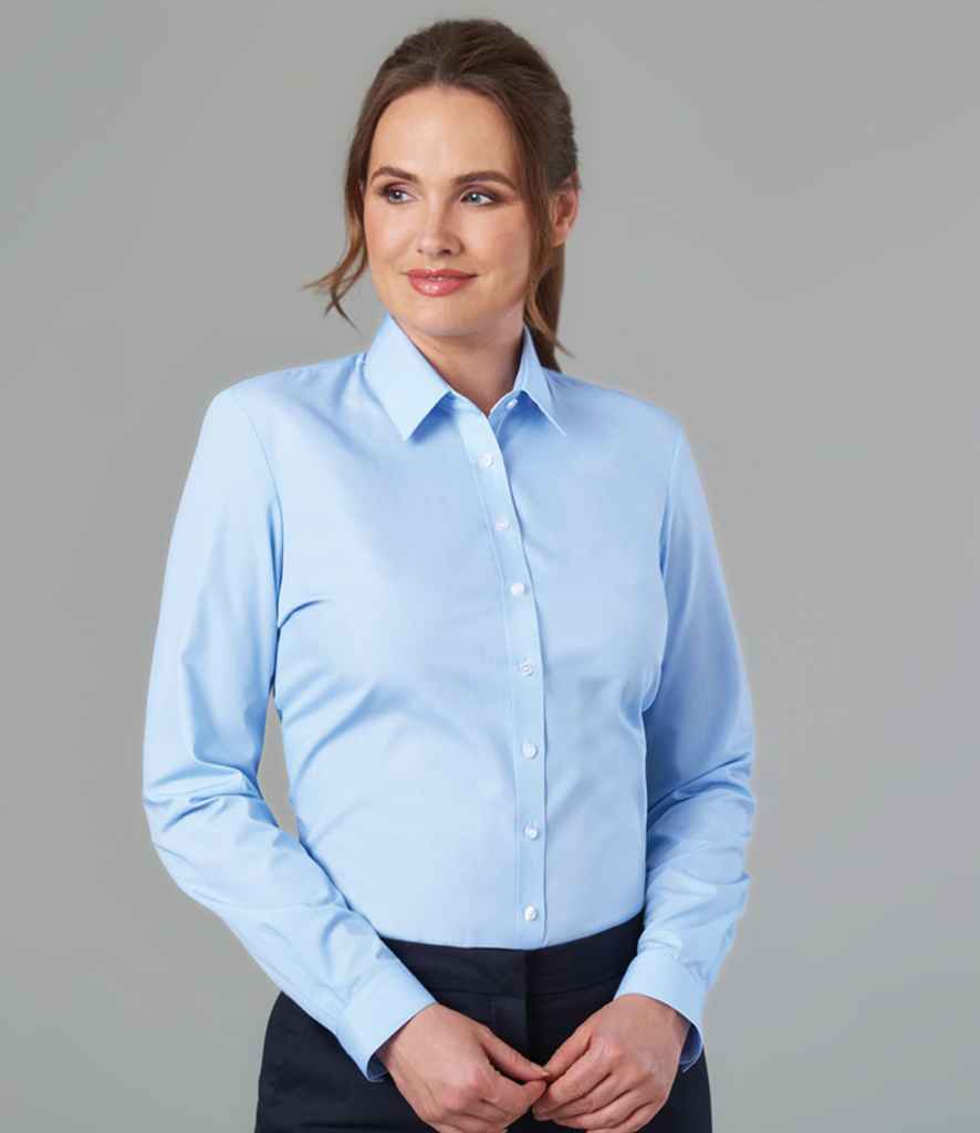 Brook Taverner Ladies Selene Long Sleeve Poplin Shirt