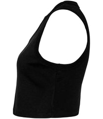 Bella Ladies Micro Rib Muscle Crop Tank Top