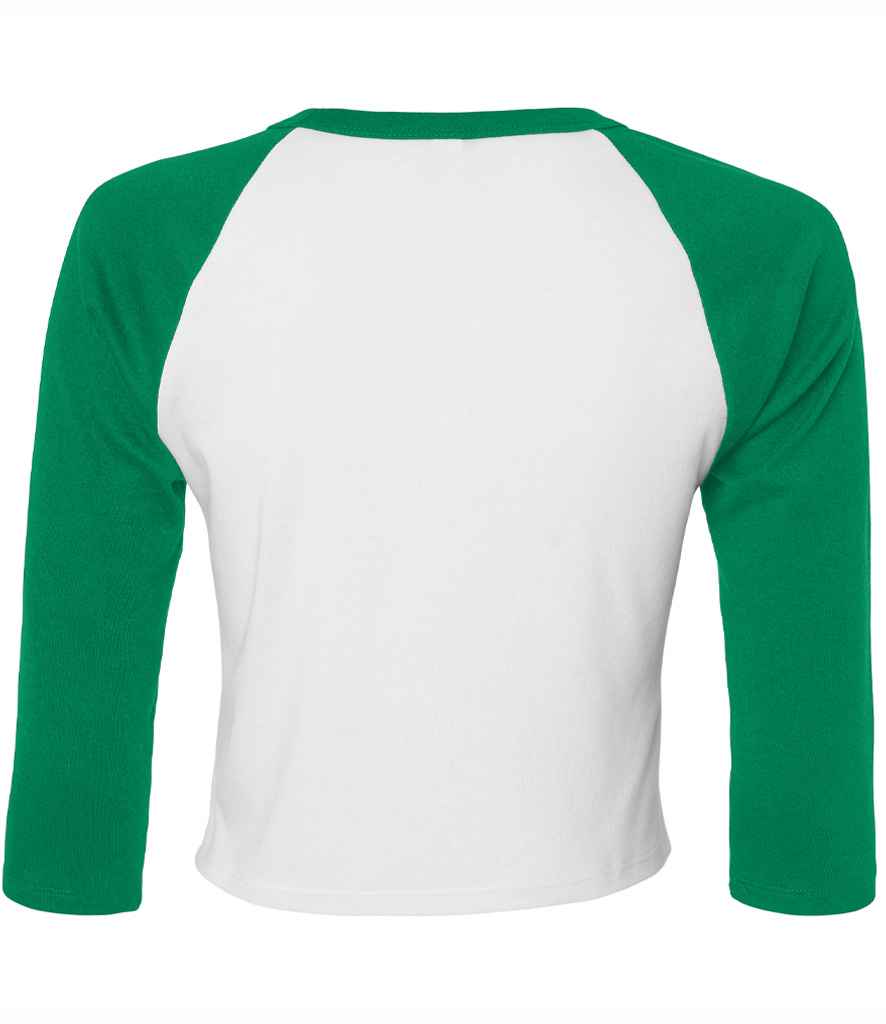 Bella Ladies Micro Rib 34 Raglan Baby TShirt