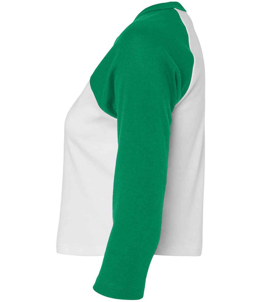 Bella Ladies Micro Rib 34 Raglan Baby TShirt