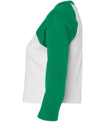 Bella Ladies Micro Rib 34 Raglan Baby TShirt