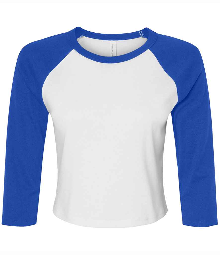 Bella Ladies Micro Rib 34 Raglan Baby TShirt