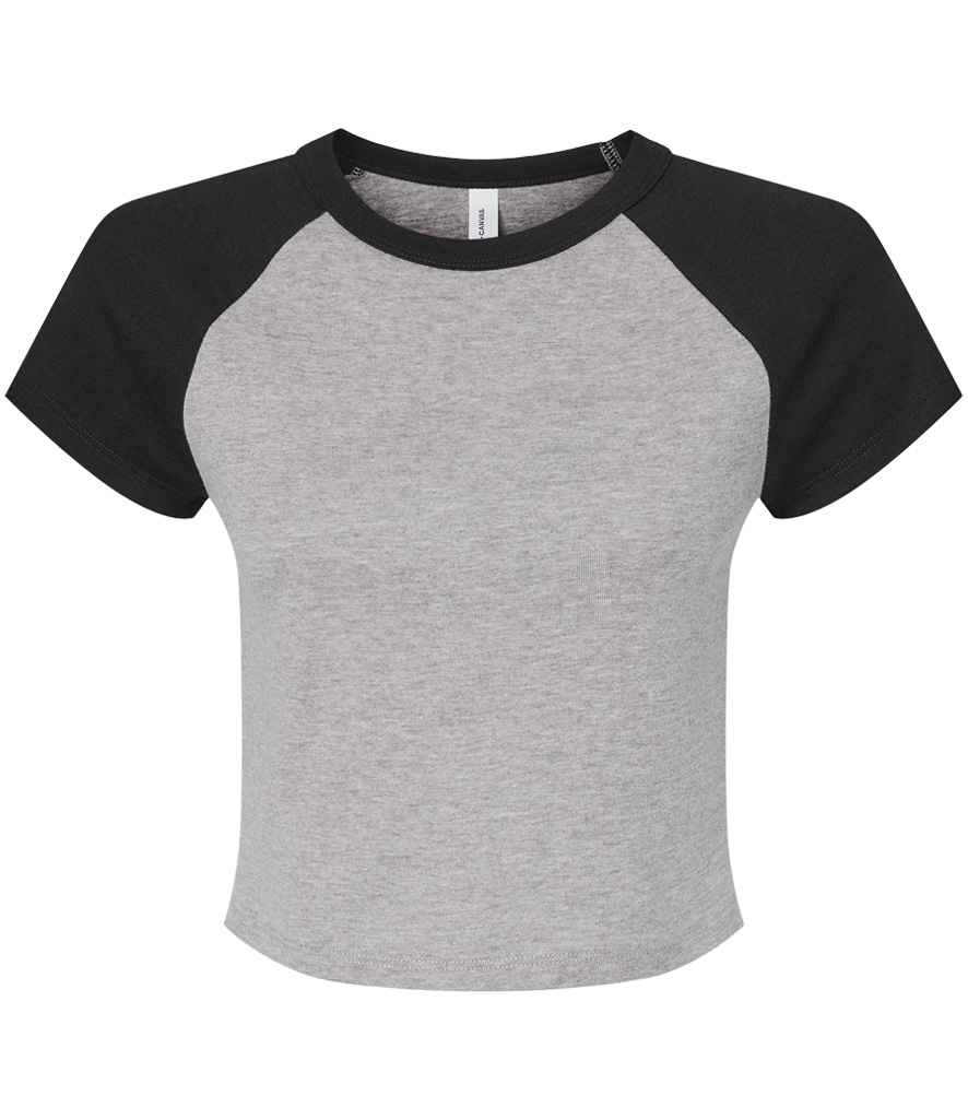 Bella Ladies Micro Rib Raglan Baby TShirt