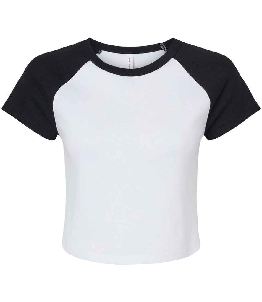 Bella Ladies Micro Rib Raglan Baby TShirt