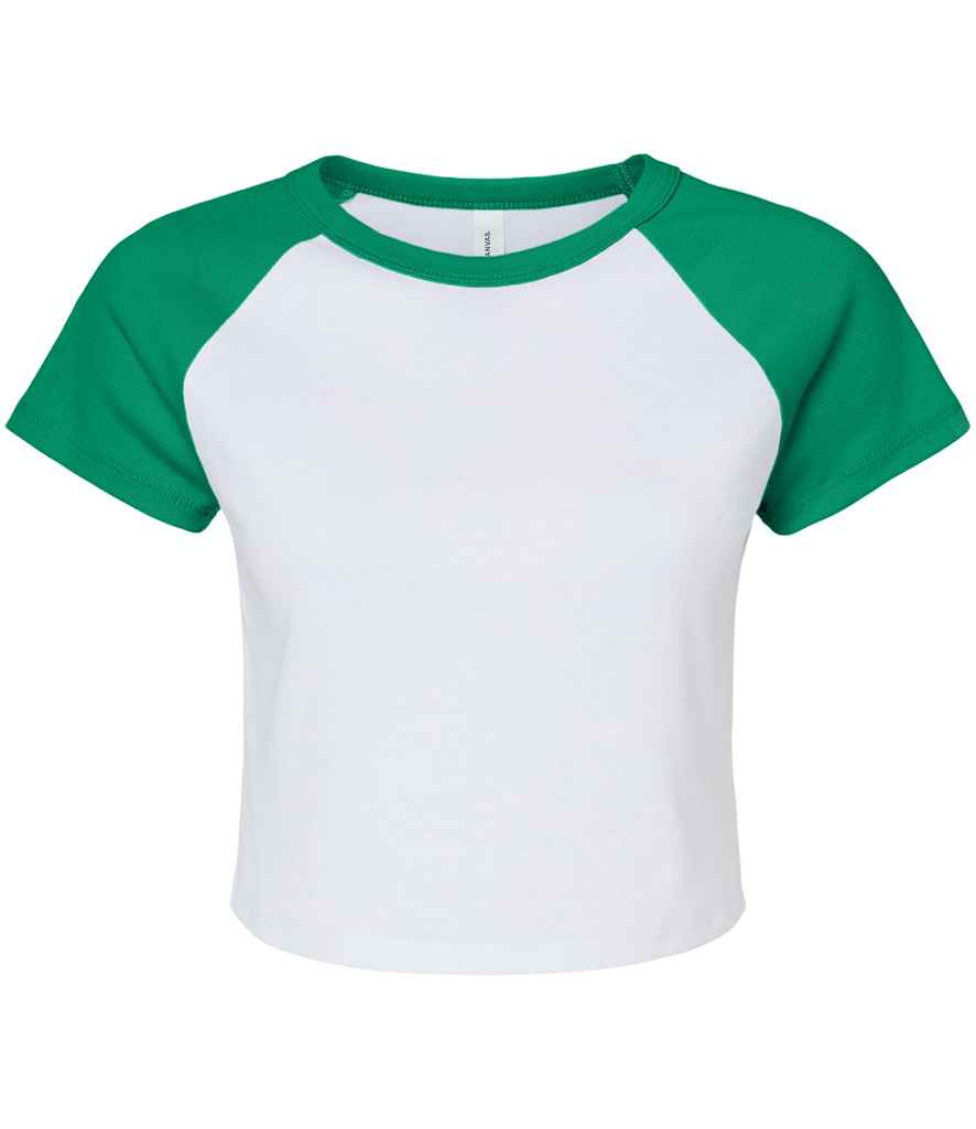 Bella Ladies Micro Rib Raglan Baby TShirt