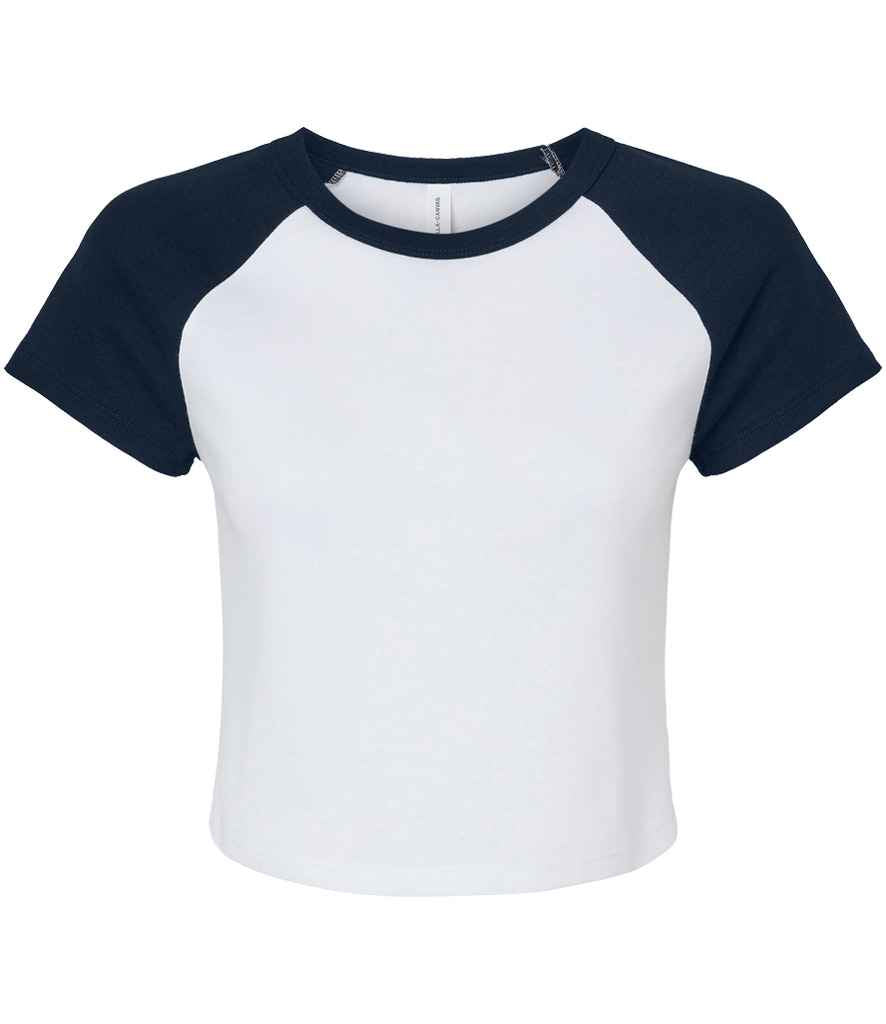 Bella Ladies Micro Rib Raglan Baby TShirt