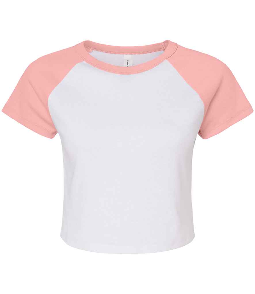 Bella Ladies Micro Rib Raglan Baby TShirt