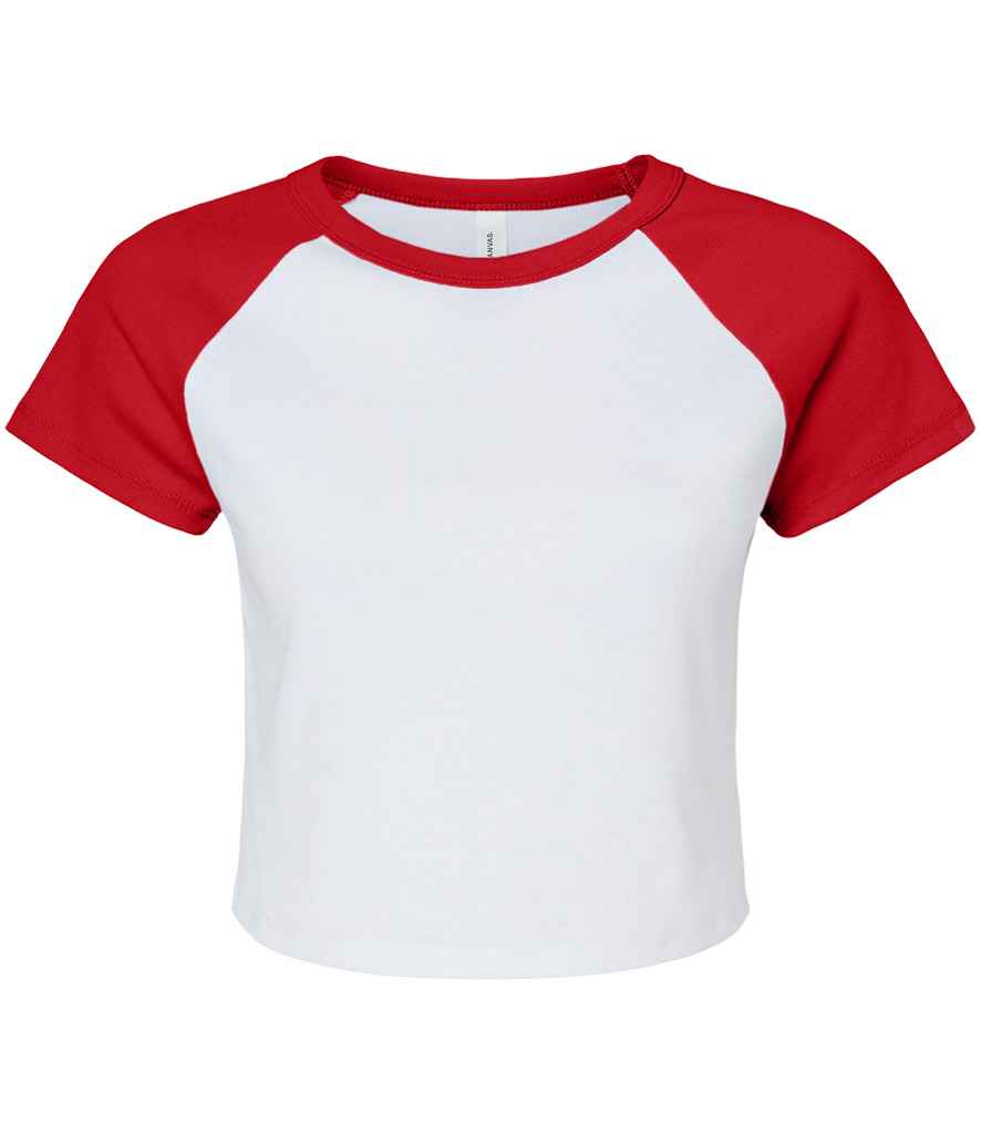 Bella Ladies Micro Rib Raglan Baby TShirt