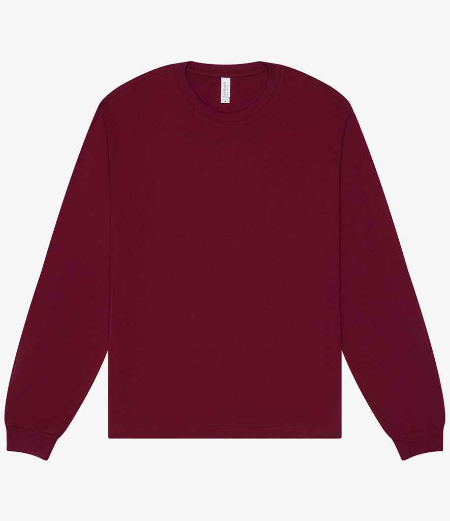 Canvas Unisex Heavyweight Long Sleeve Boxy TShirt