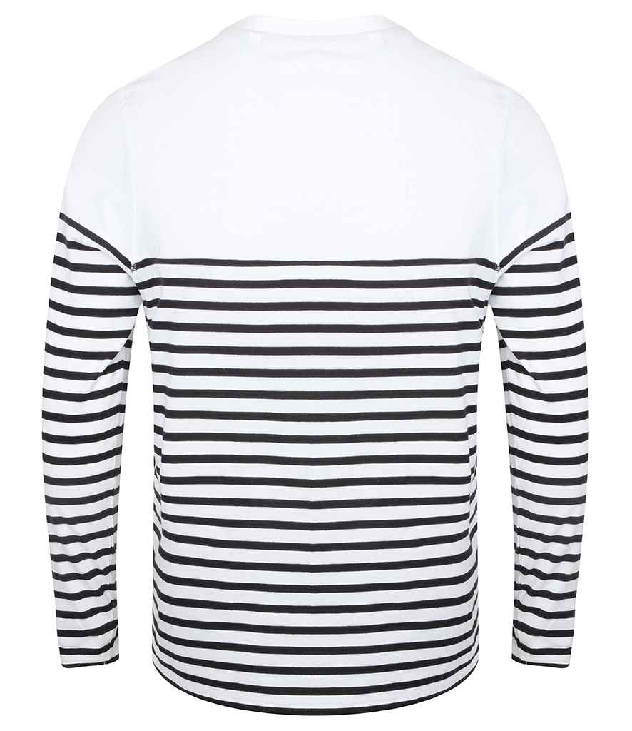 Front Row Unisex Long Sleeve Breton Striped TShirt