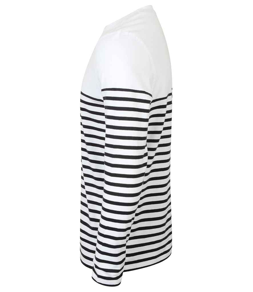 Front Row Unisex Long Sleeve Breton Striped TShirt