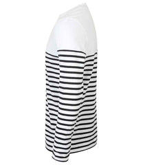 Front Row Unisex Long Sleeve Breton Striped TShirt