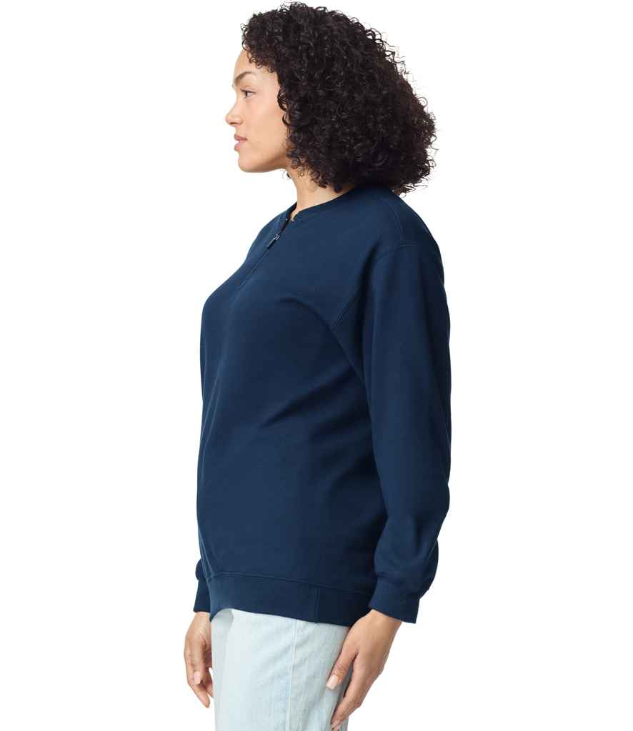 Gildan SoftStyle Midweight Fleece 14 Zip Sweatshirt