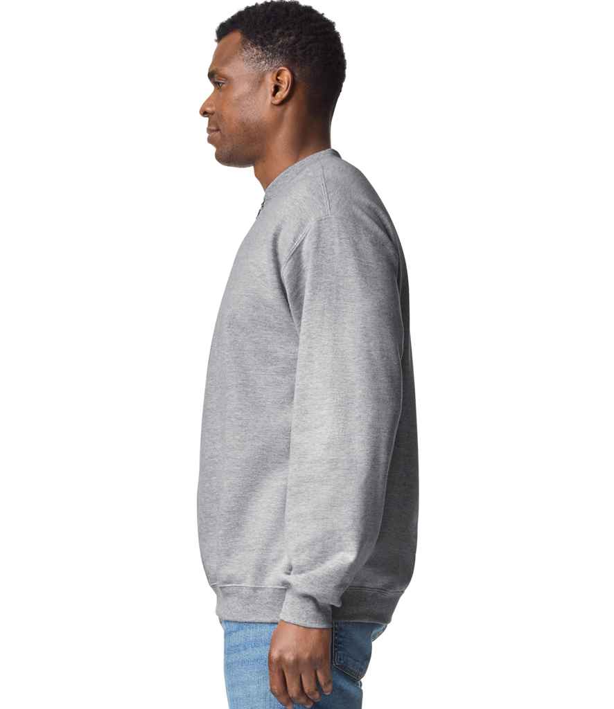 Gildan SoftStyle Midweight Fleece 14 Zip Sweatshirt