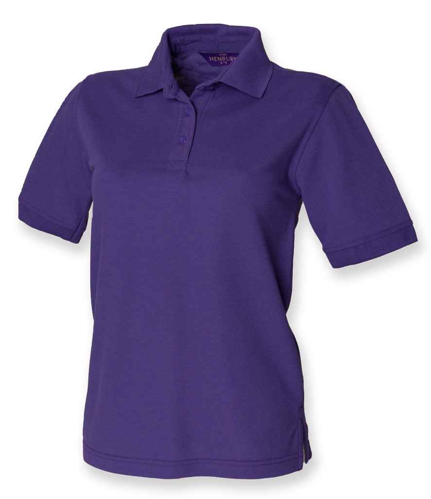 Henbury Ladies PolyCotton Piqu Polo Shirt