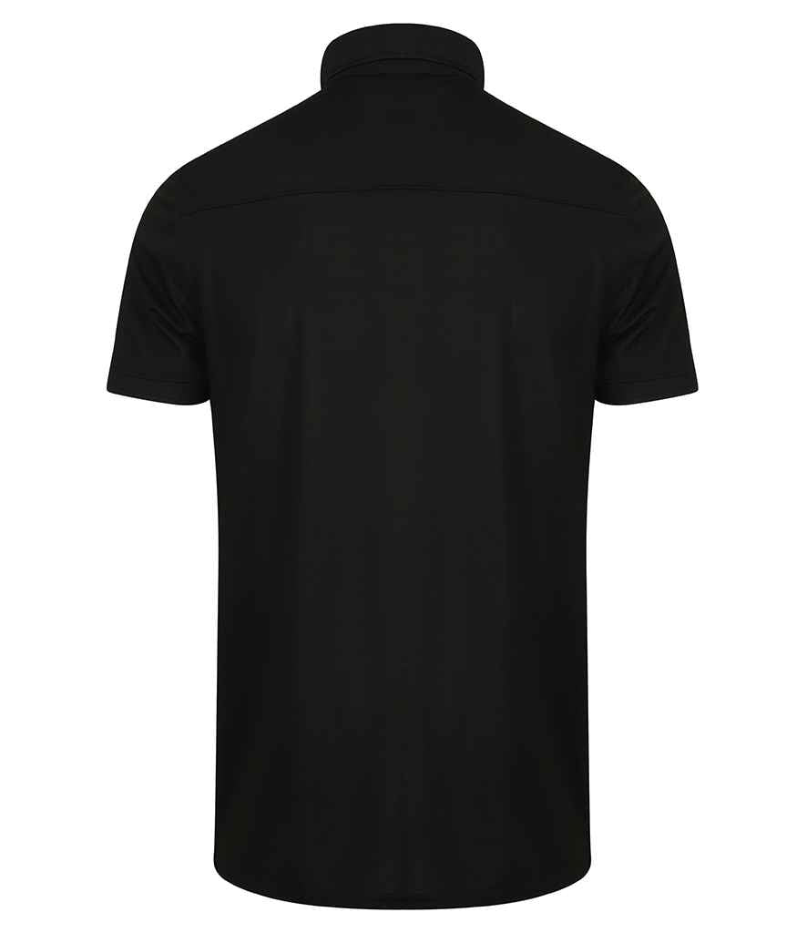 Henbury Slim Fit Stretch Microfine Piqu Polo Shirt