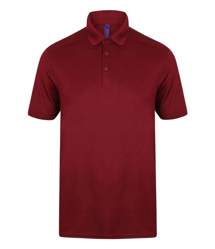 Henbury Slim Fit Stretch Microfine Piqu Polo Shirt