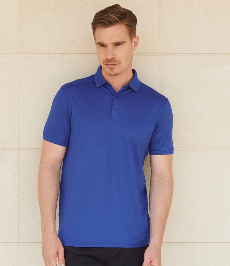 Henbury Slim Fit Stretch Microfine Piqu Polo Shirt