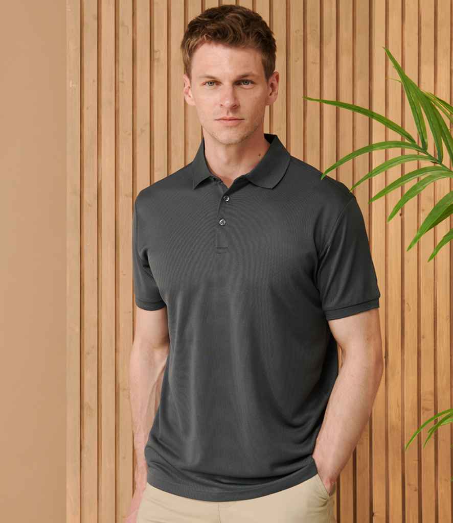 Henbury Recycled Polyester Piqu Polo Shirt