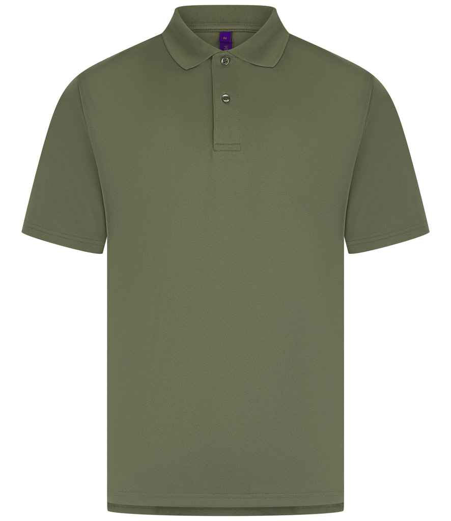 Henbury Coolplus Wicking Piqu Polo Shirt