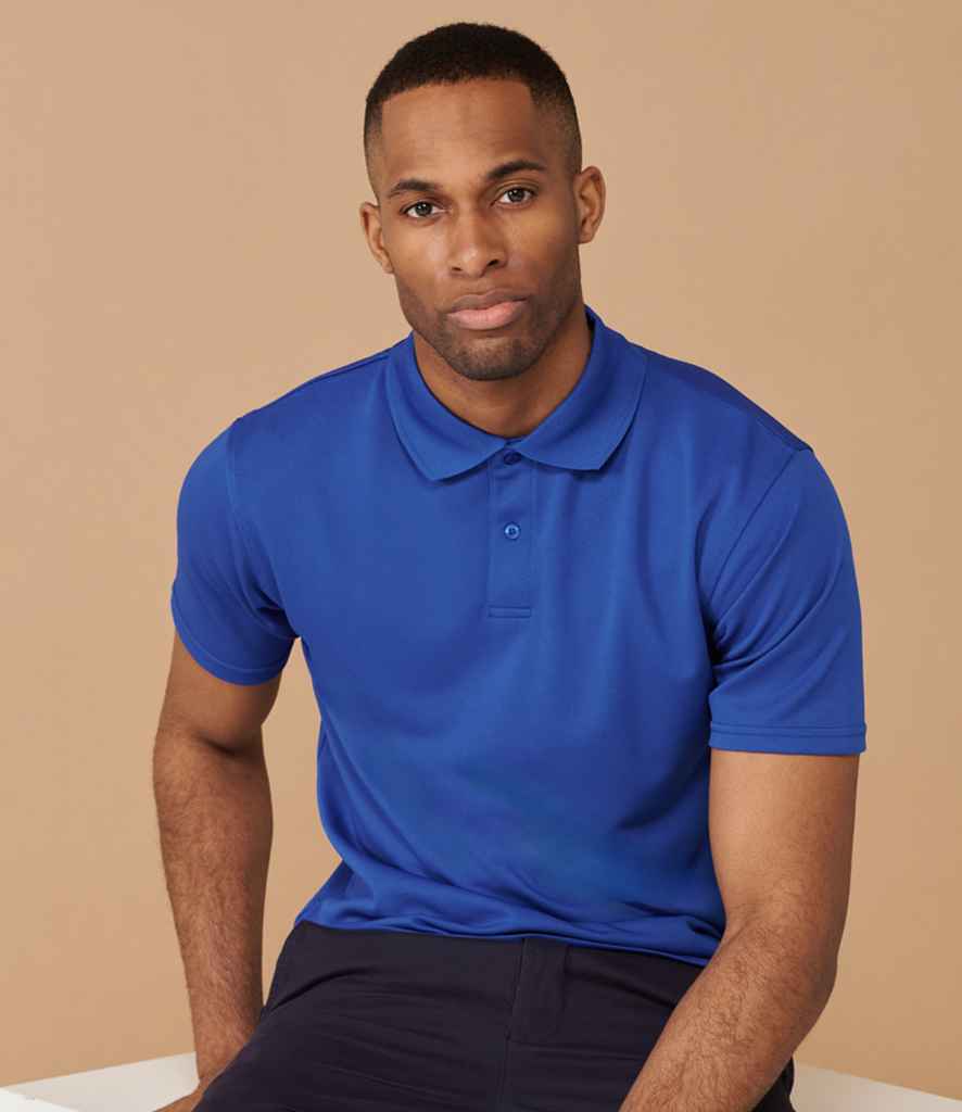 Henbury Coolplus Wicking Piqu Polo Shirt