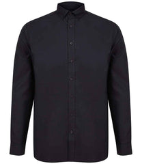 Henbury Modern Long Sleeve Classic Fit Oxford Shirt