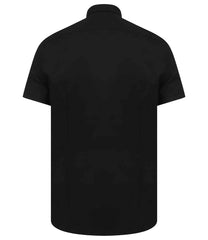 Henbury Modern Short Sleeve Slim Fit Oxford Shirt