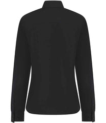 Henbury Ladies Long Sleeved Cotton Feel Coolplus Shirt