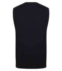 Henbury Lightweight Sleeveless Cotton Acrylic V Neck Sweater