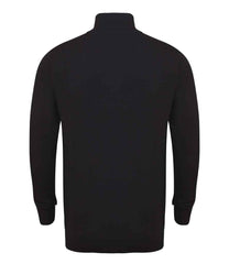Henbury Zip Neck Sweater