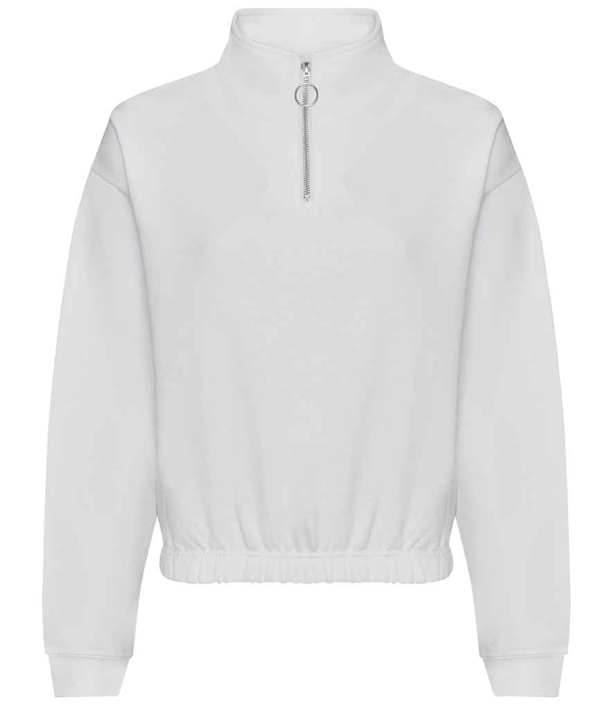 AWDis Ladies Cropped 14 Zip Sweatshirt