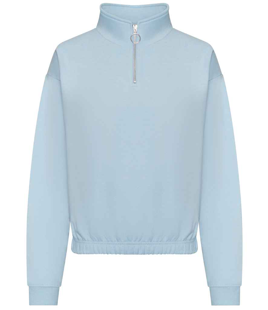 AWDis Ladies Cropped 14 Zip Sweatshirt