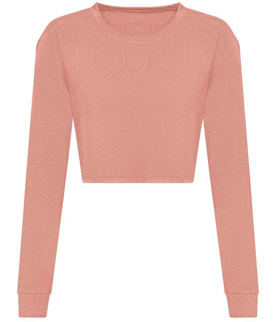 AWDis Ladies Long Sleeve Cropped TShirt