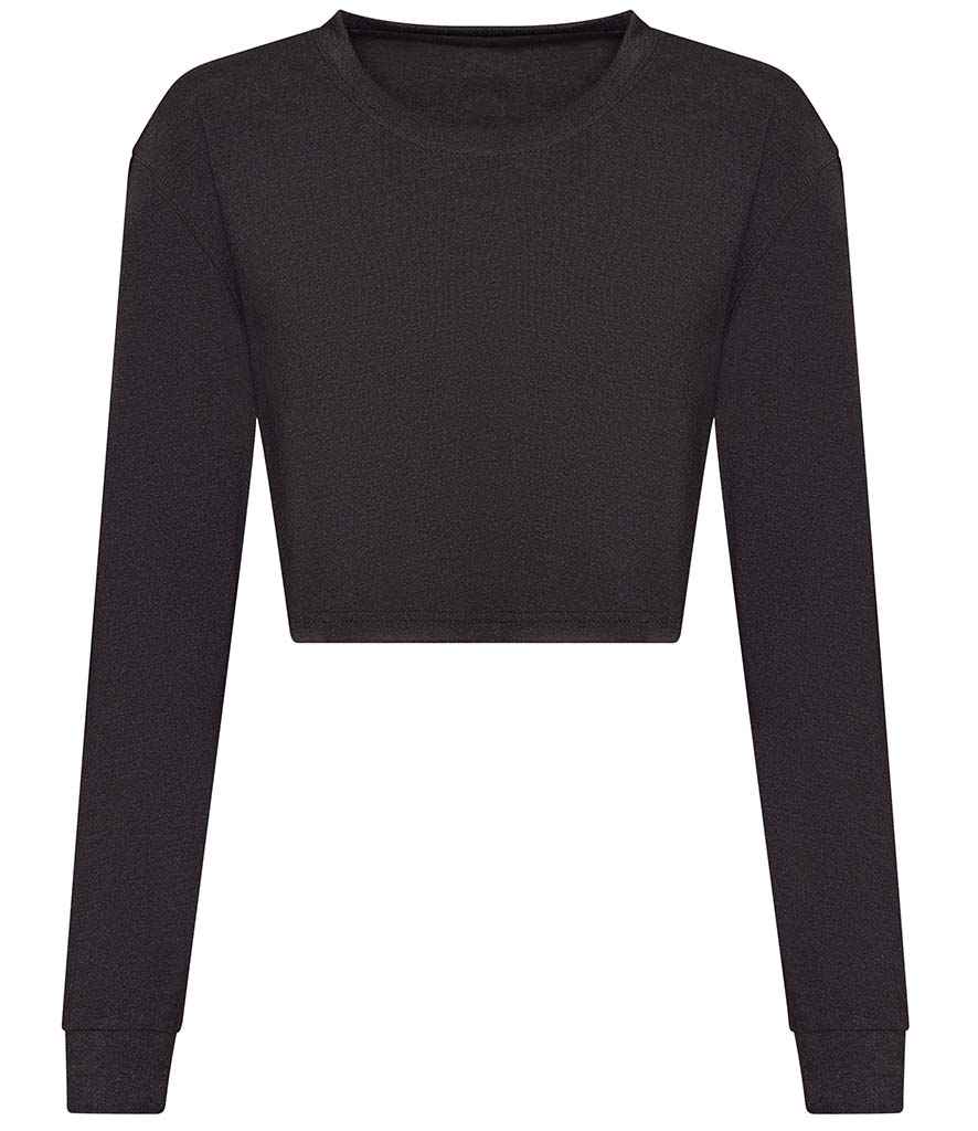 AWDis Ladies Long Sleeve Cropped TShirt
