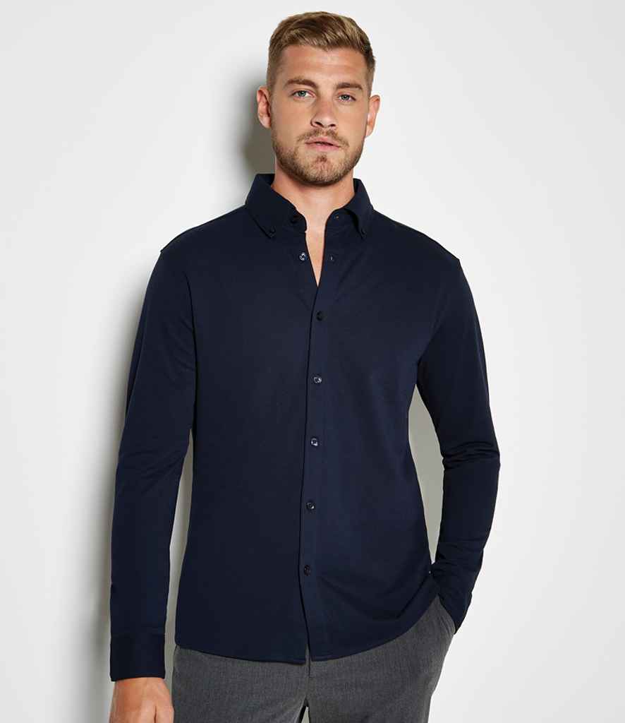 Kustom Kit Long Sleeve Superwash 60C Piqu Shirt