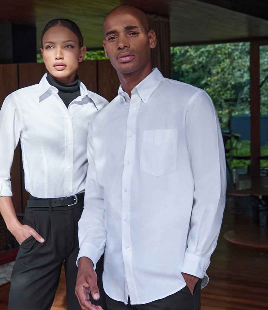 Kustom Kit Long Sleeve Classic Fit Workwear Oxford Shirt