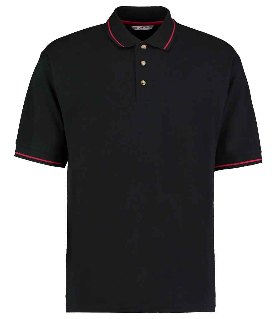 Kustom Kit St Mellion Tipped Cotton Piqu Polo Shirt