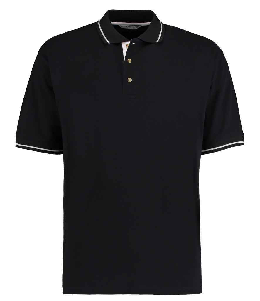 Kustom Kit St Mellion Tipped Cotton Piqu Polo Shirt