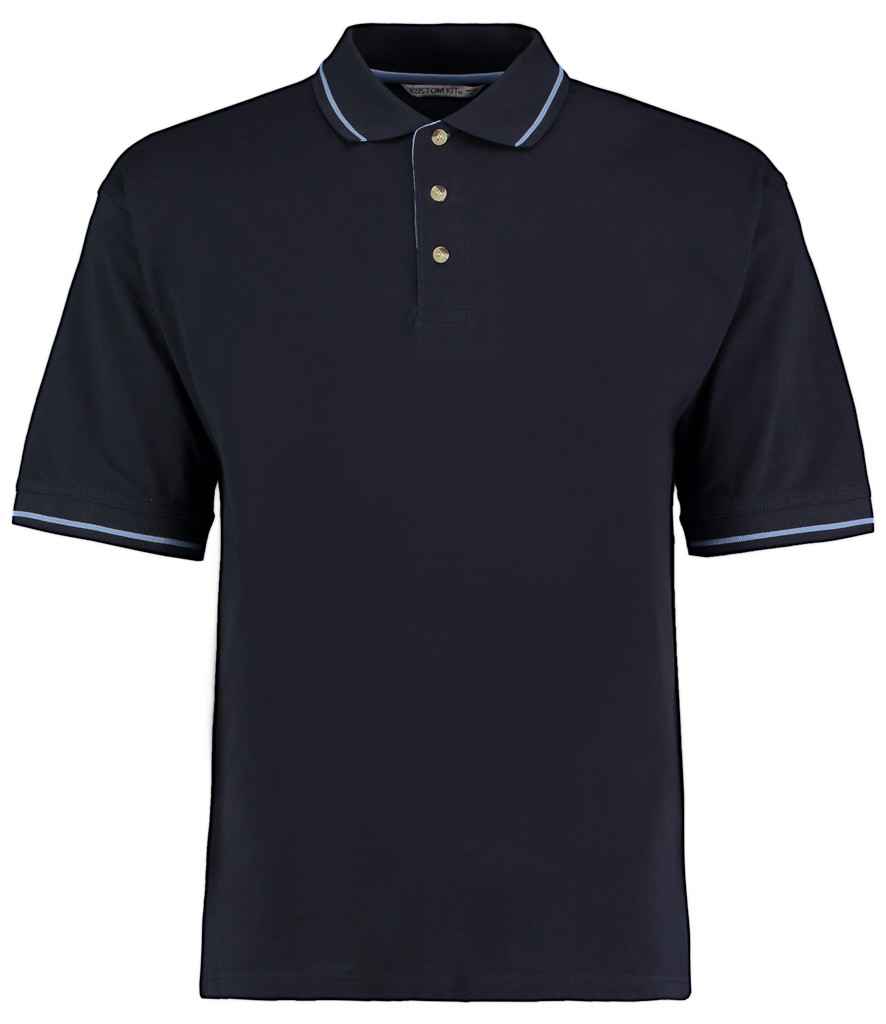 Kustom Kit St Mellion Tipped Cotton Piqu Polo Shirt